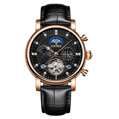 Automatic Mechanical Watch with Moon Phase