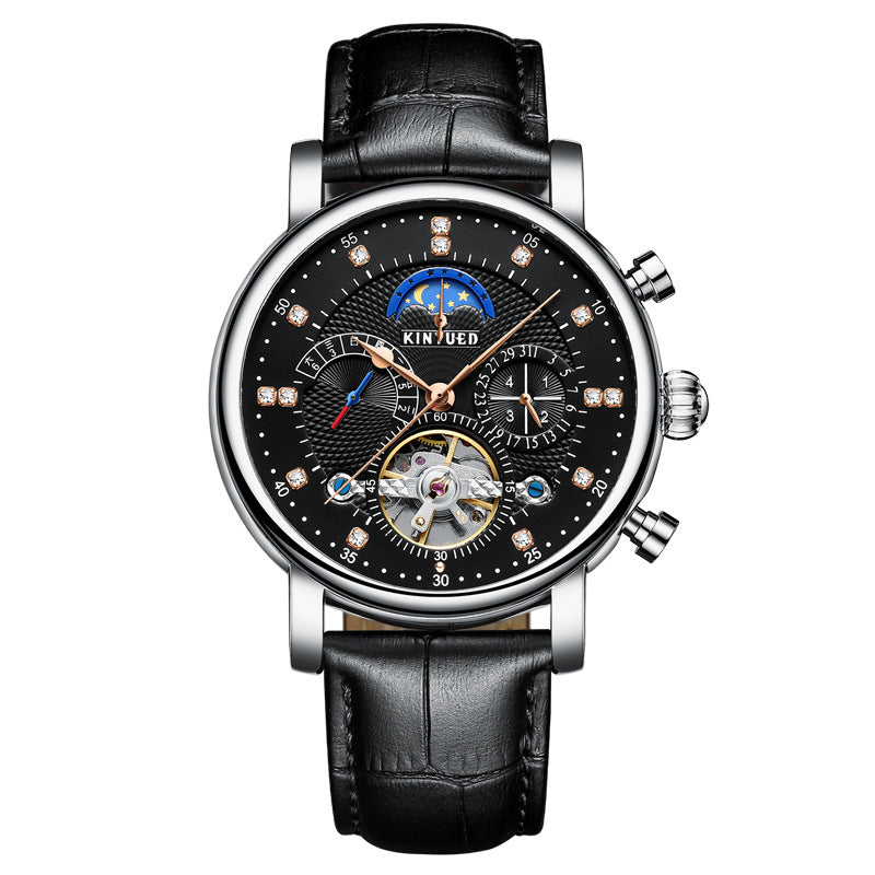 Automatic Mechanical Watch with Moon Phase