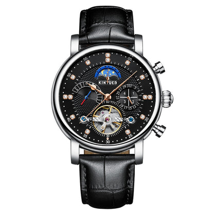 Automatic Mechanical Watch with Moon Phase