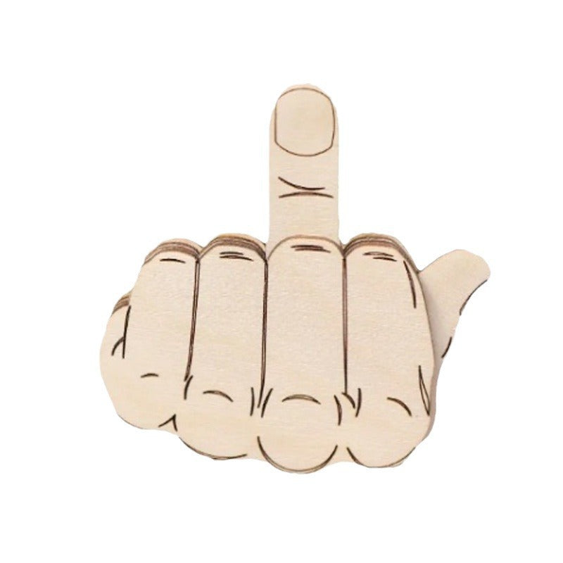 Automatic Middle Finger Wooden Toy