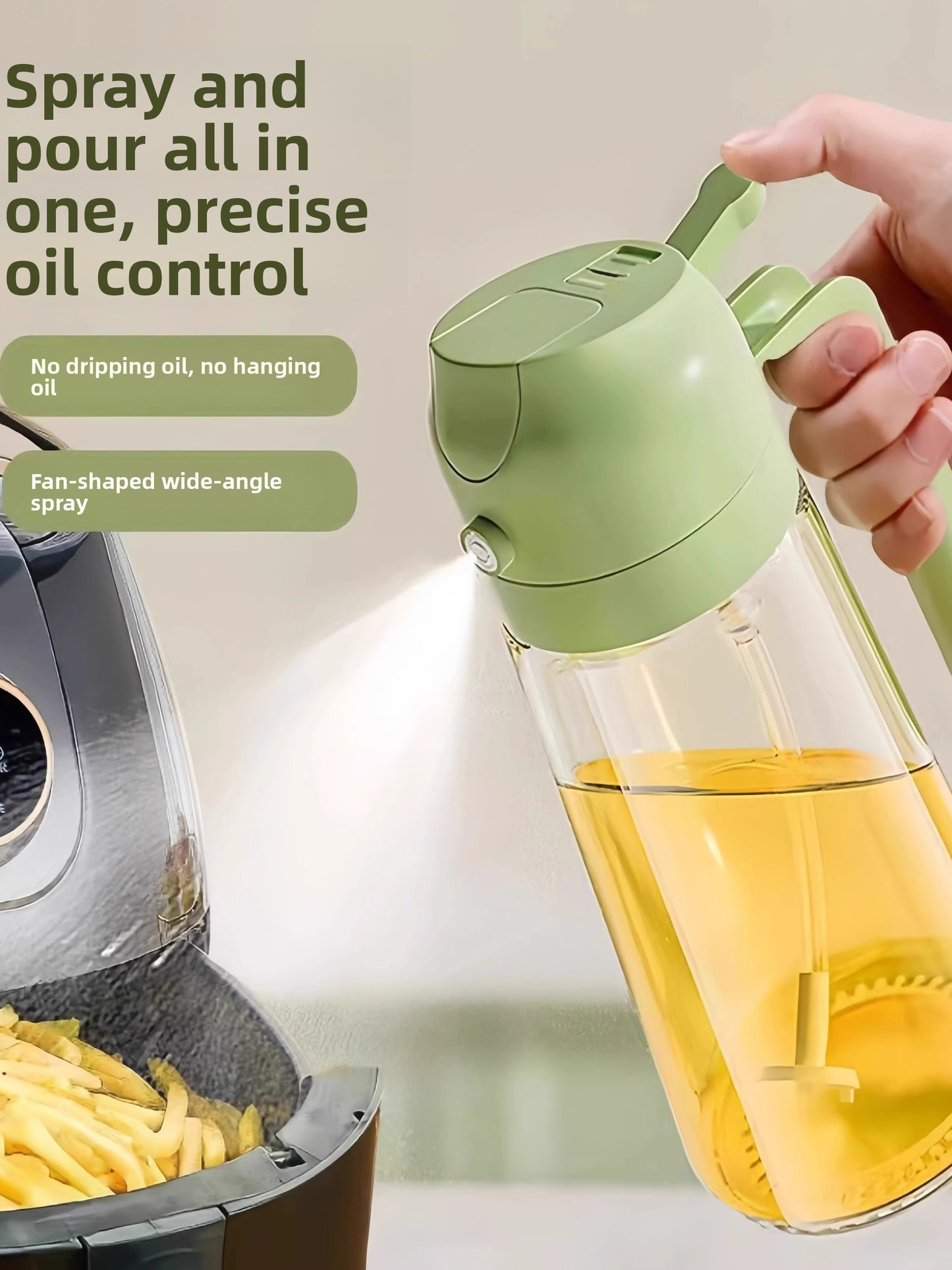 Automatic Oil Spray Bottle with Atomized Mist
