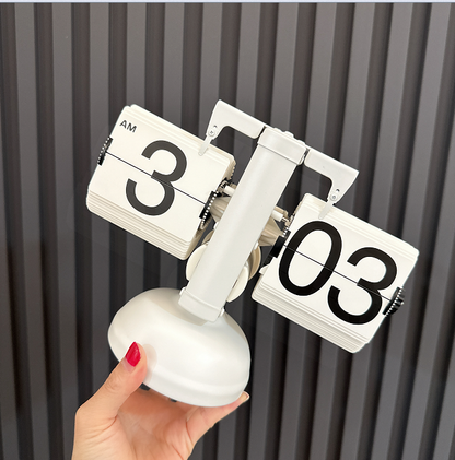 Automatic Page Turning Desk Clock