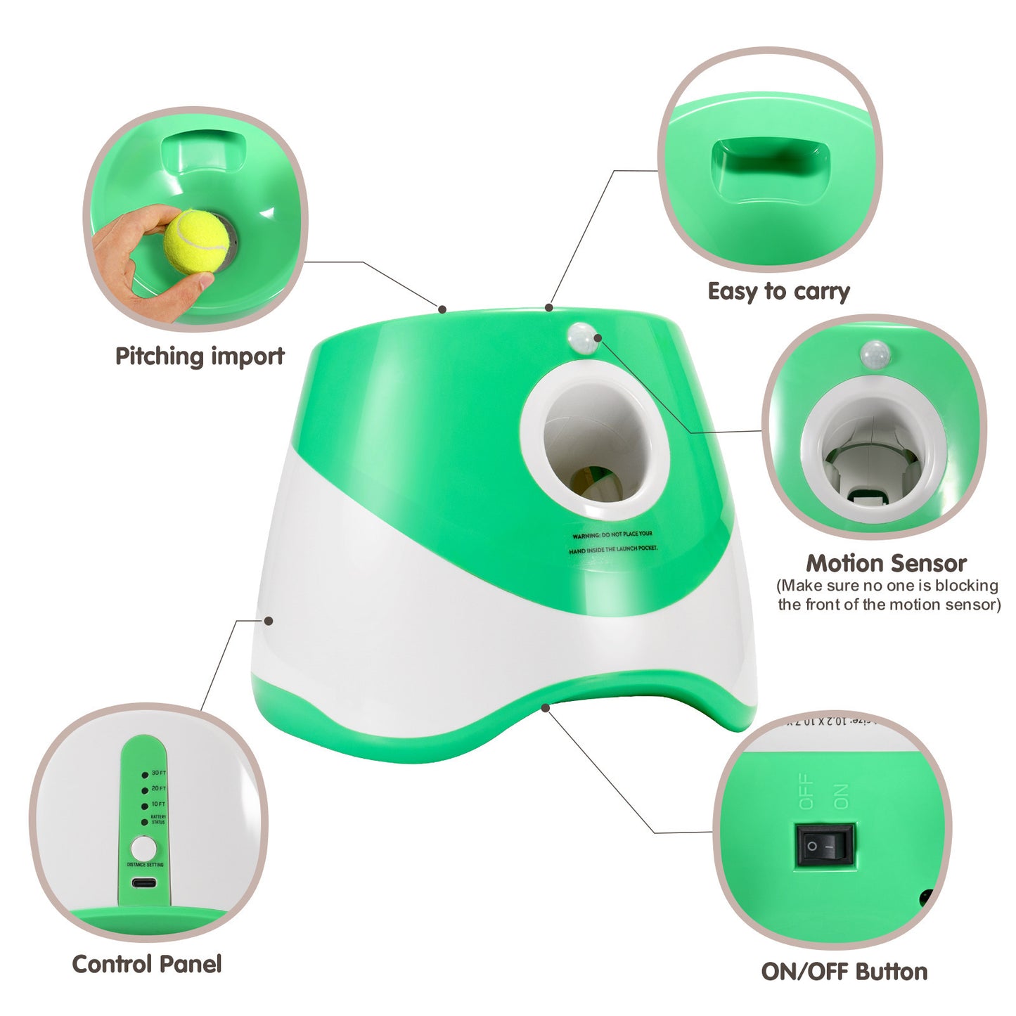 Automatic Pet Ball Throwing Machine