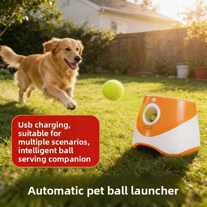 Automatic Pet Ball Throwing Machine USB Charging Interactive Toy