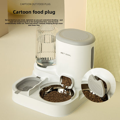 Automatic Pet Feeder and Waterer Bowl