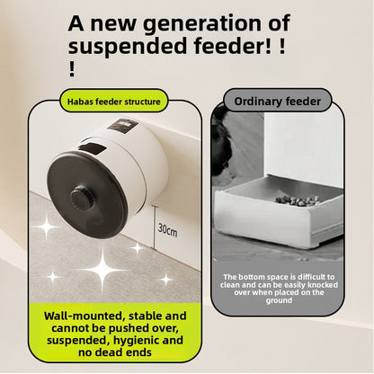 Automatic Pet Feeder Smart Timed WiFi Wall Mounted