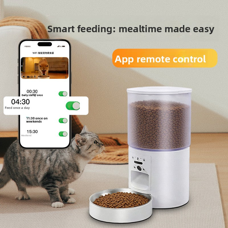 Automatic Pet Feeder with Camera and Timer