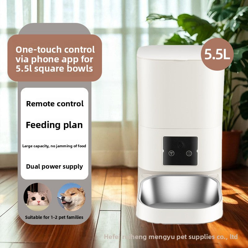 Automatic Pet Feeder with Smart Timer and Camera