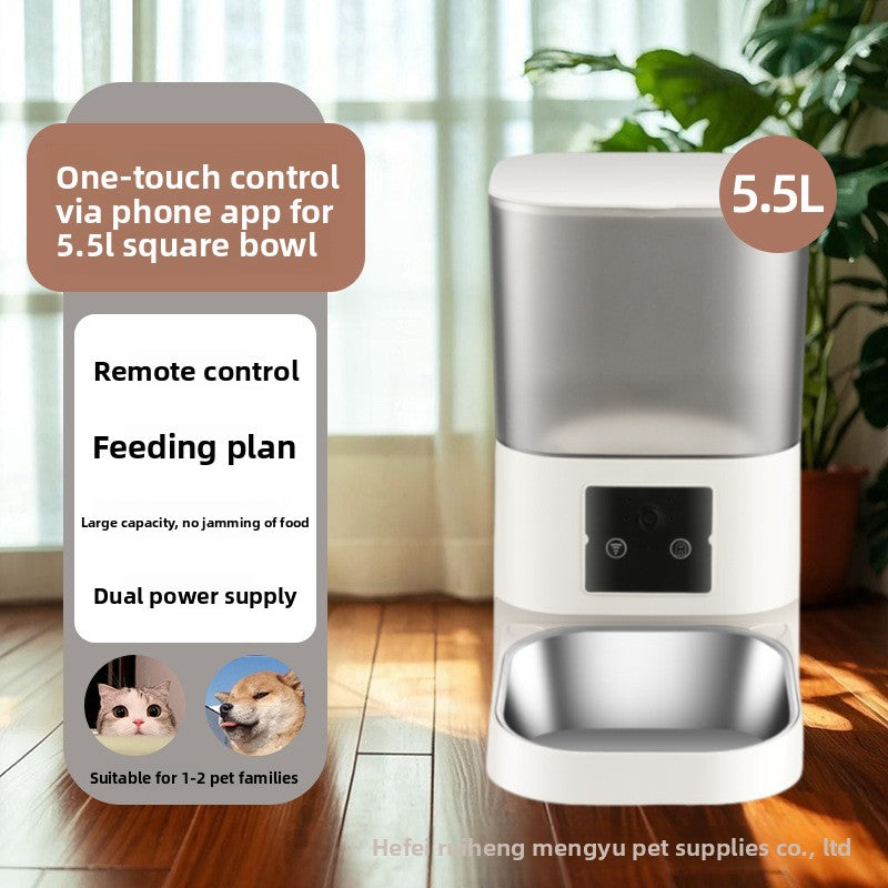 Automatic Pet Feeder with Smart Timer and Camera
