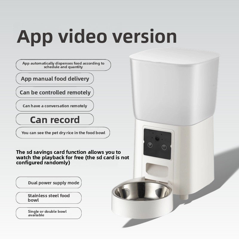 Automatic Pet Feeder with Smart Timer and Camera