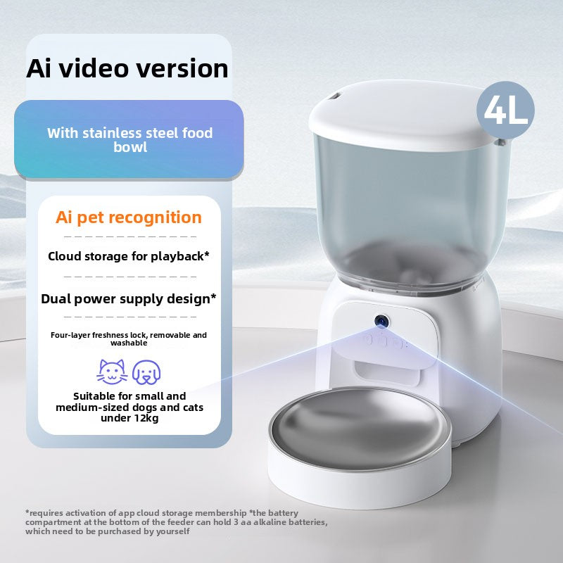 Automatic Pet Feeder with Timer and WiFi Control