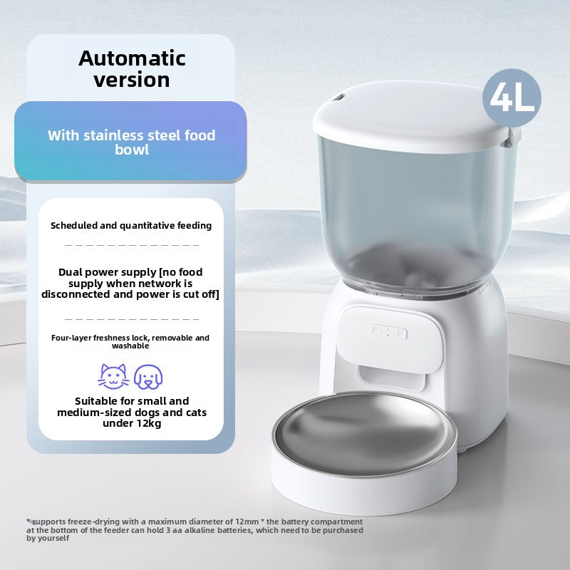Automatic Pet Feeder with Timer and WiFi Control