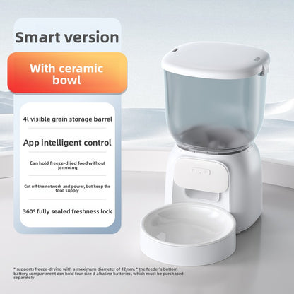 Automatic Pet Feeder with Timer and WiFi Control