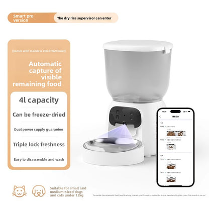Automatic Pet Feeder with Timer and WiFi Control