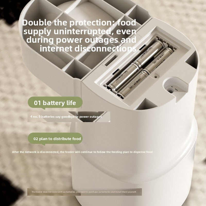 Automatic Pet Feeder with Water Dispenser Remote Control
