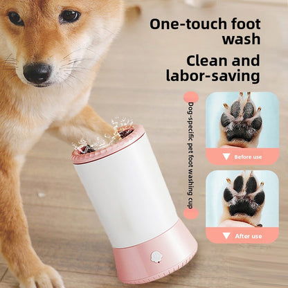 Automatic Pet Paw Cleaning Cup with Soft Bristles