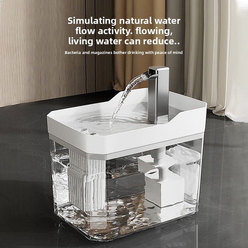 Automatic Pet Water Dispenser with Quiet Pump and Filter