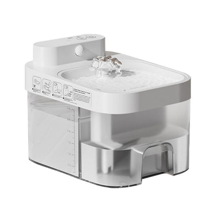Automatic Pet Water Dispenser with Stainless Steel Plate