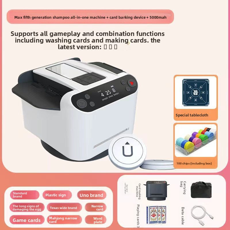 Automatic Poker Card Dealing and Shuffling Machine