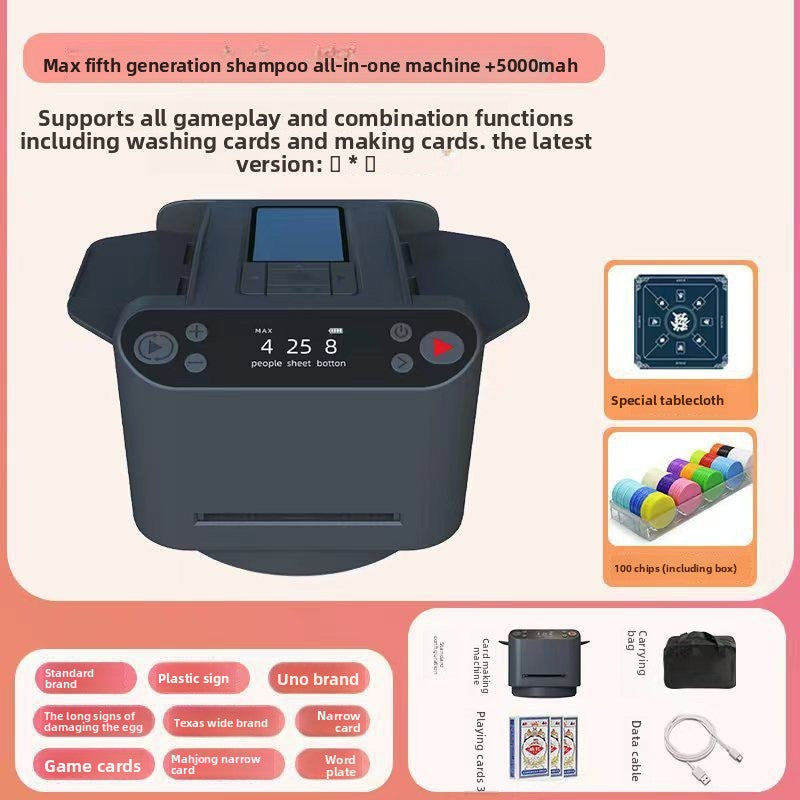Automatic Poker Card Dealing and Shuffling Machine