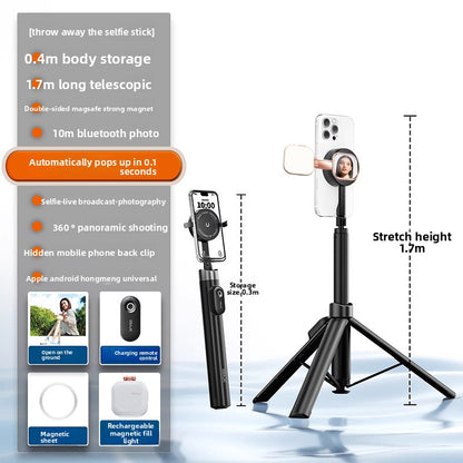 Automatic Pop-Up Bluetooth Selfie Stick with Tripod Stand