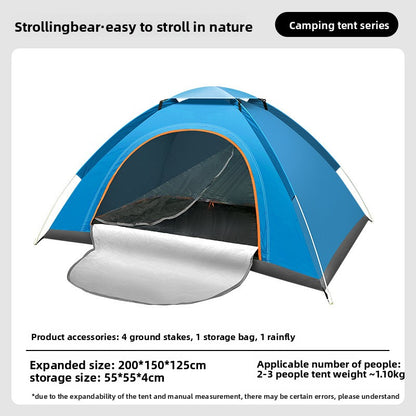 Automatic Pop Up Camping Tent with Sun Protection