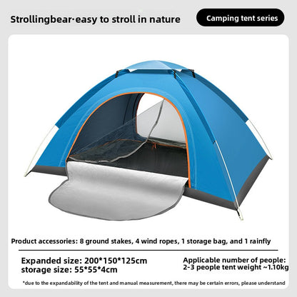 Automatic Pop Up Camping Tent with Sun Protection