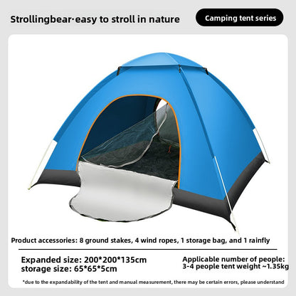 Automatic Pop Up Camping Tent with Sun Protection