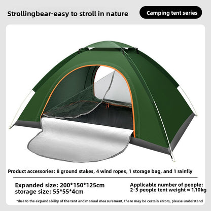 Automatic Pop Up Camping Tent with Sun Protection