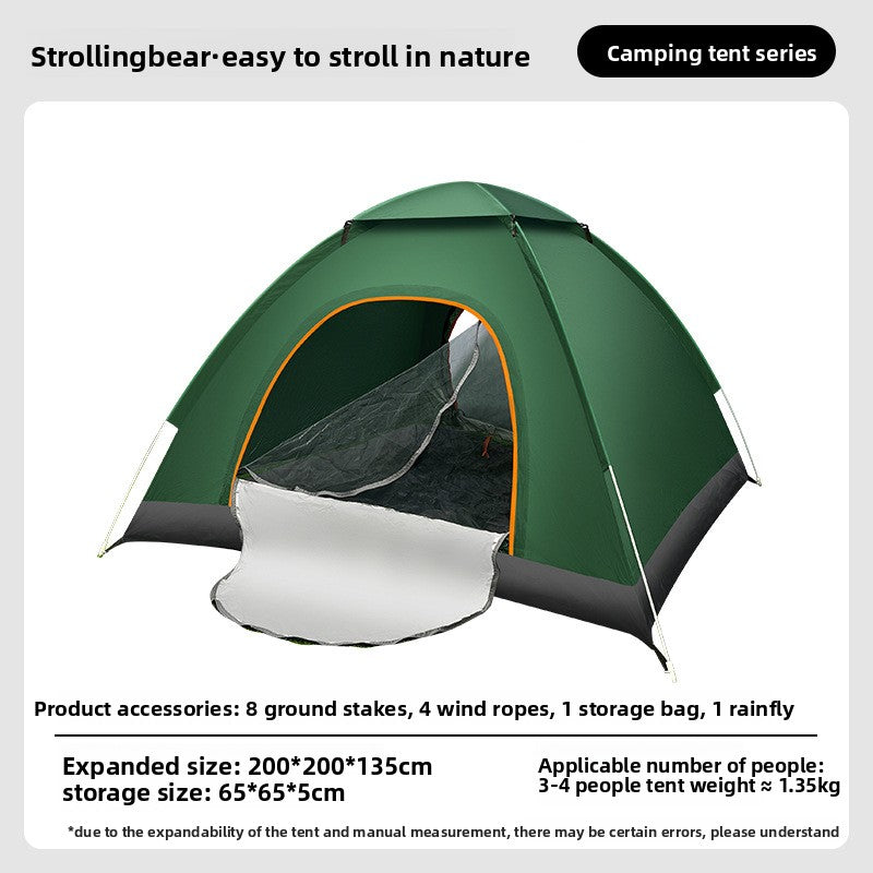 Automatic Pop Up Camping Tent with Sun Protection