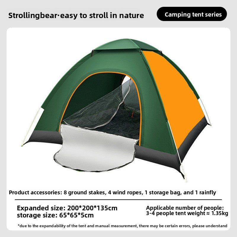 Automatic Pop Up Camping Tent with Sun Protection