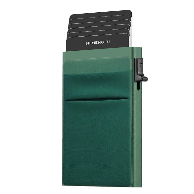 Automatic Pop-up Card Aluminum Alloy Men's Wallet