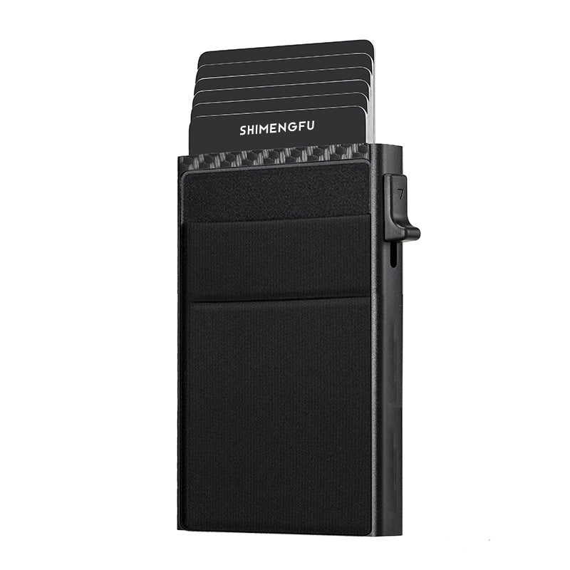Automatic Pop-up Card Aluminum Alloy Men's Wallet