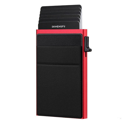 Automatic Pop-up Card Aluminum Alloy Men's Wallet