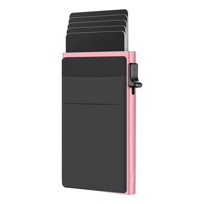 Automatic Pop-up Card Aluminum Alloy Men's Wallet