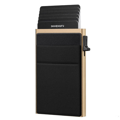 Automatic Pop-up Card Aluminum Alloy Men's Wallet