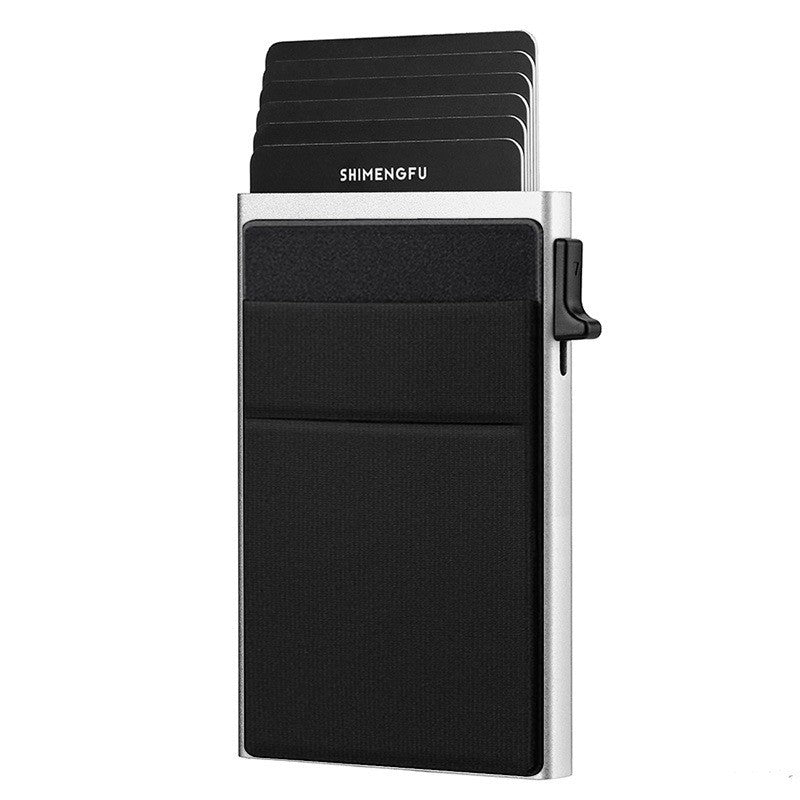 Automatic Pop-up Card Aluminum Alloy Men's Wallet