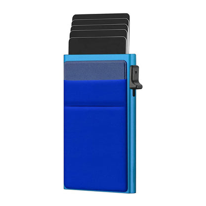 Automatic Pop-up Card Aluminum Alloy Men's Wallet
