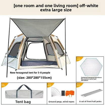 Automatic Pop-up Hexagonal Camping Tent
