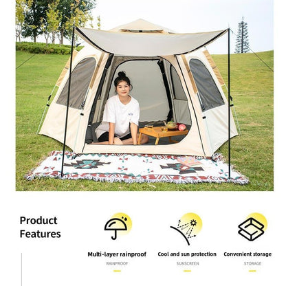 Automatic Pop-up Hexagonal Camping Tent