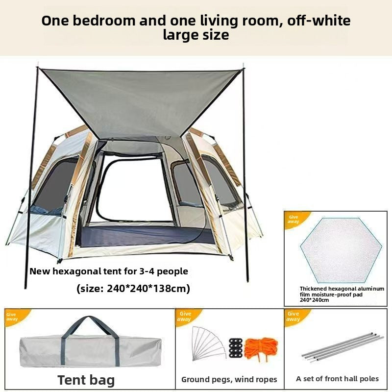 Automatic Pop-up Hexagonal Camping Tent