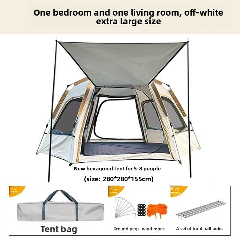 Automatic Pop-up Hexagonal Camping Tent