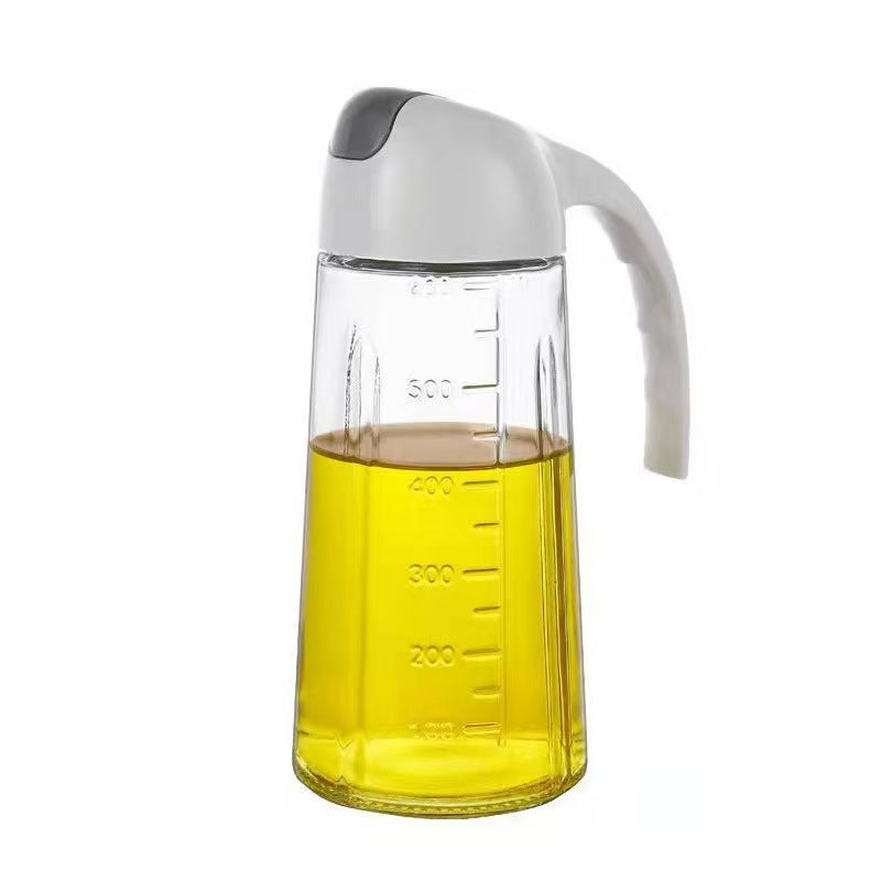 Automatic Press Spray and Pour Glass Oil Bottle