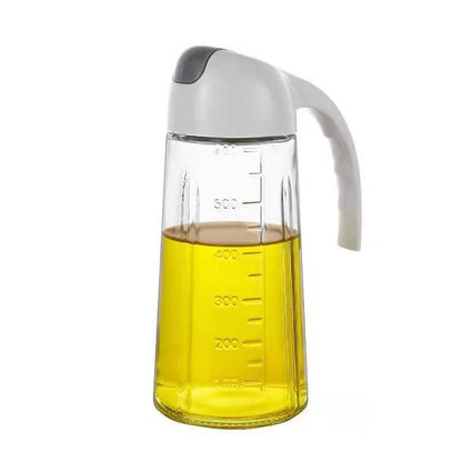 Automatic Press Spray and Pour Glass Oil Bottle