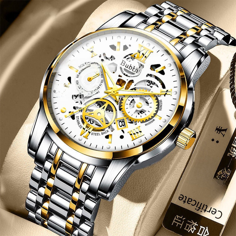 Automatic Quartz Hollow Retro Mens Watch
