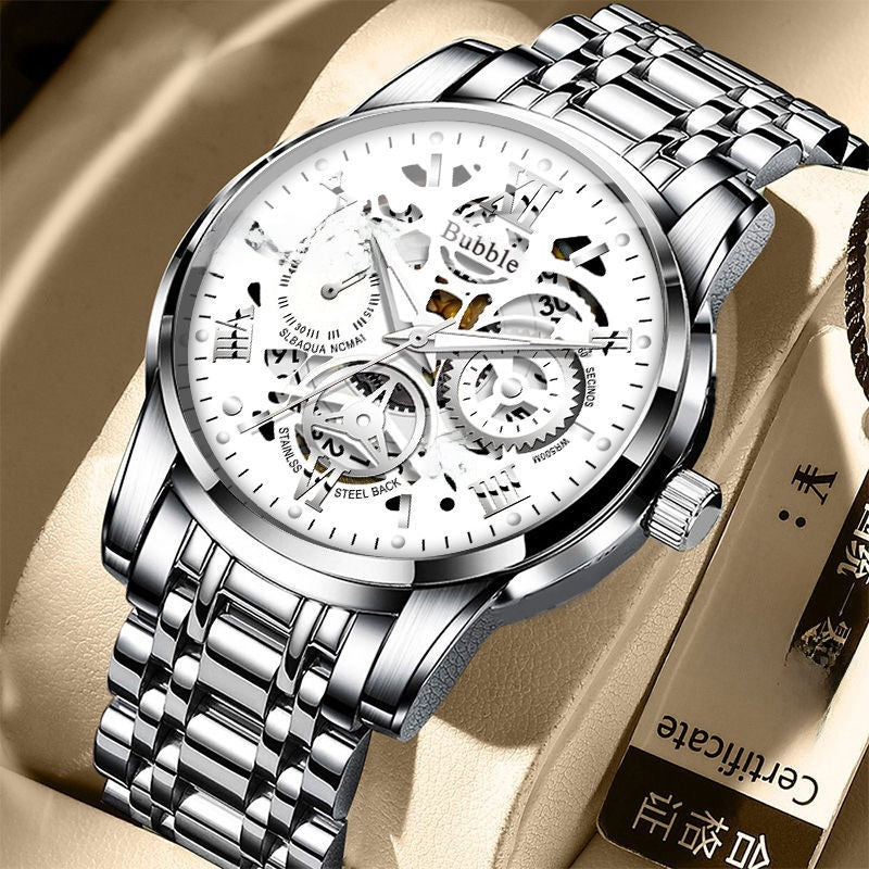 Automatic Quartz Hollow Retro Mens Watch