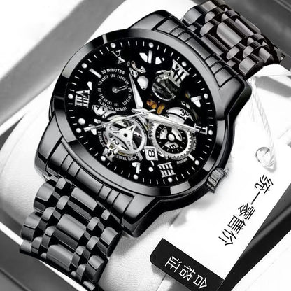 Automatic Quartz Hollow Retro Mens Watch