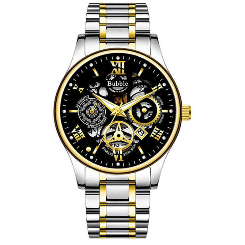 Automatic Quartz Hollow Retro Mens Watch