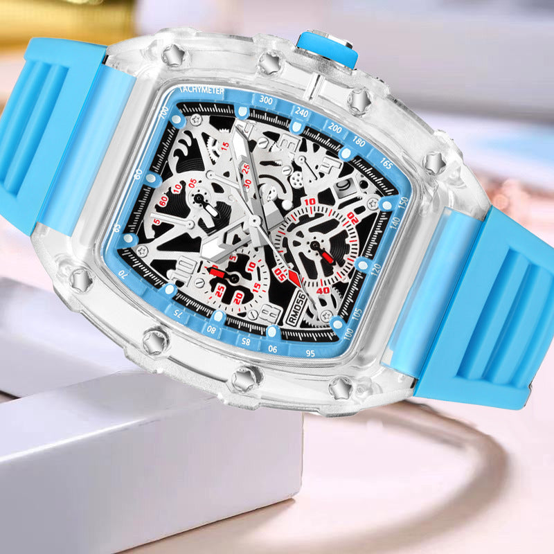 Automatic Quartz Luminous Waterproof Barrel Watch