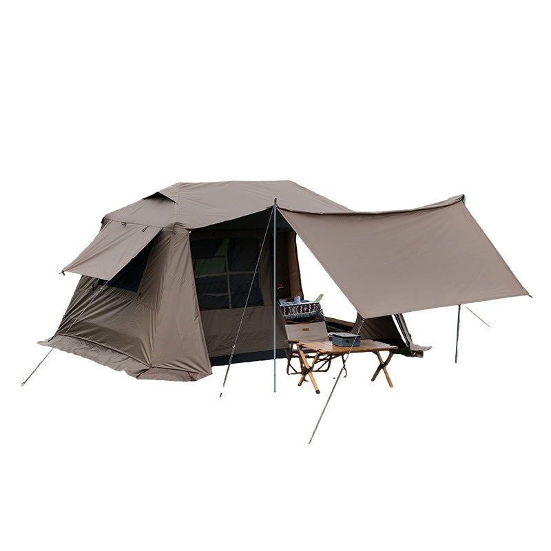 Automatic Quick-Open Camping Tent with Chimney Ventilation